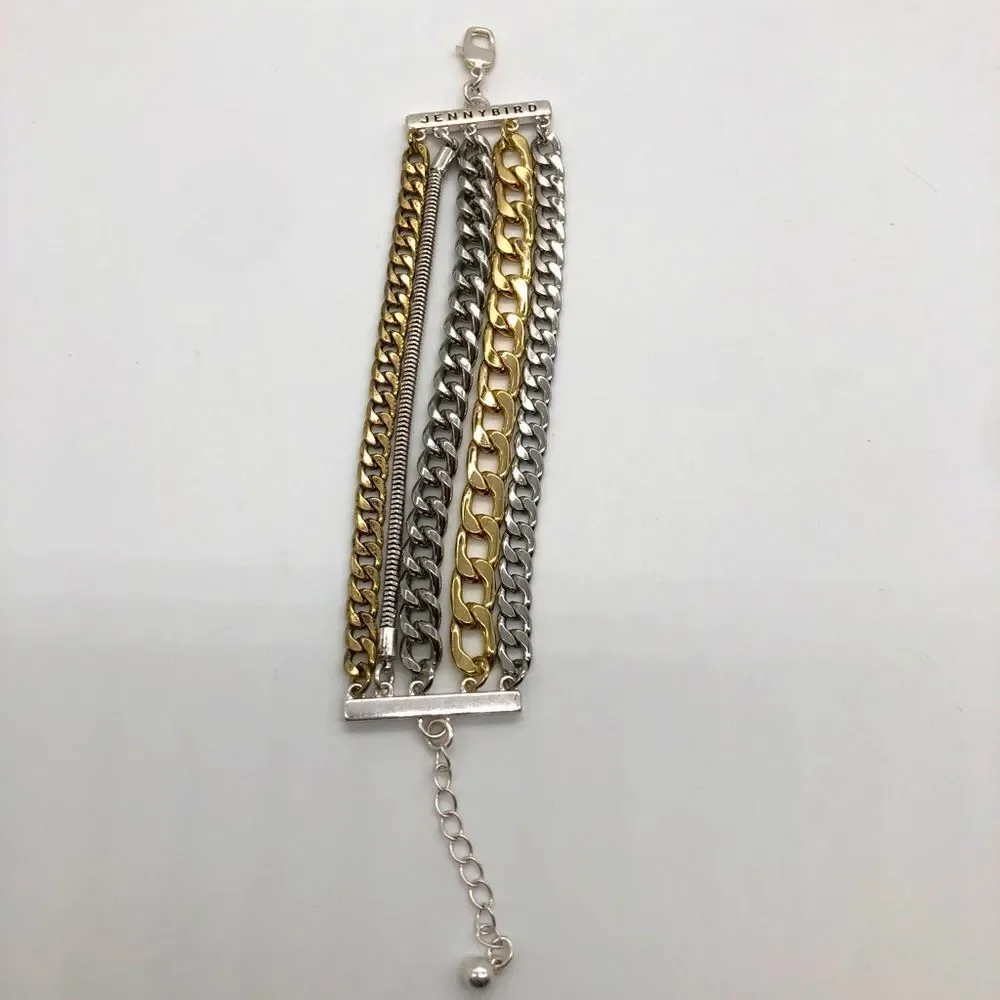 Jenny Bird Multi Mixed Chain Bracelet